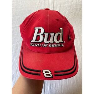 Vintage Bud King Of Beers Dale Earnhardt Jr. Cap Hat NASCAR Chase Authentics